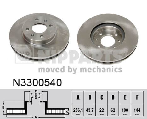 Disc frana N3300540 NIPPARTS