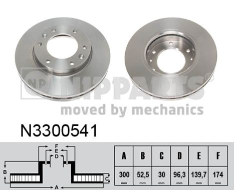 Disc frana N3300541 NIPPARTS