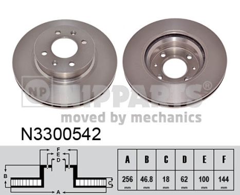 Disc frana N3300542 NIPPARTS