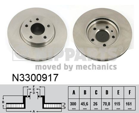 Disc frana N3300917 NIPPARTS