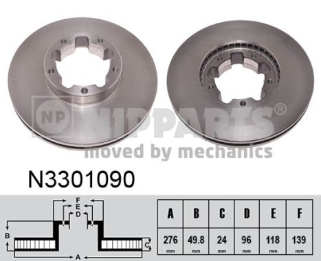 Disc frana N3301090 NIPPARTS