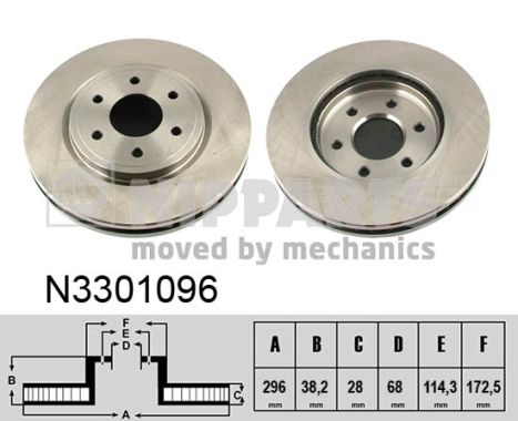 Disc frana N3301096 NIPPARTS