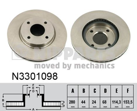 Disc frana N3301098 NIPPARTS