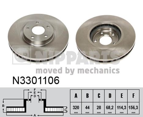 Disc frana N3301106 NIPPARTS