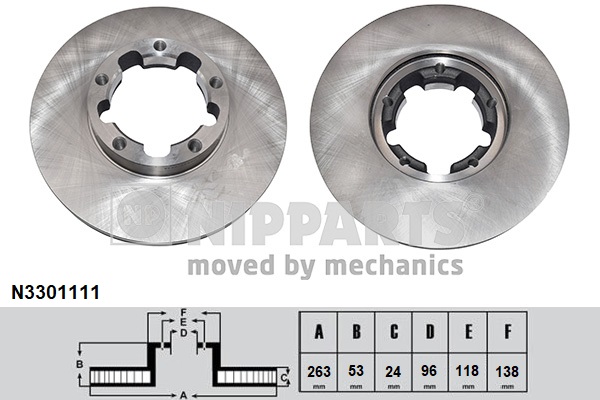 Disc frana N3301111 NIPPARTS