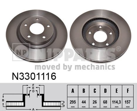 Disc frana N3301116 NIPPARTS