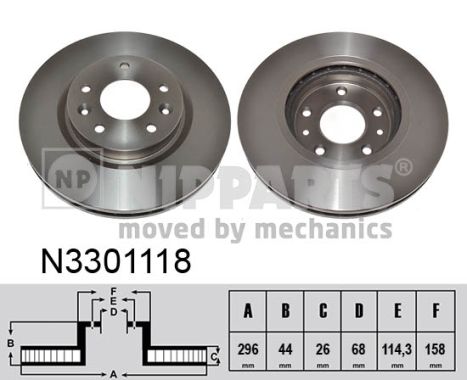 Disc frana N3301118 NIPPARTS