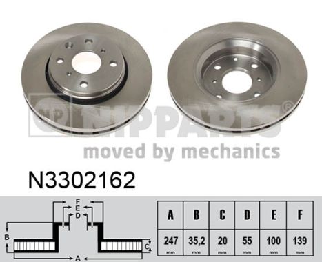 Disc frana N3302162 NIPPARTS