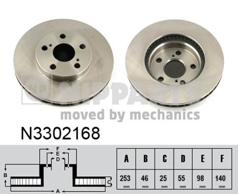 Disc frana N3302168 NIPPARTS