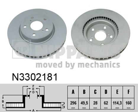 Disc frana N3302181 NIPPARTS