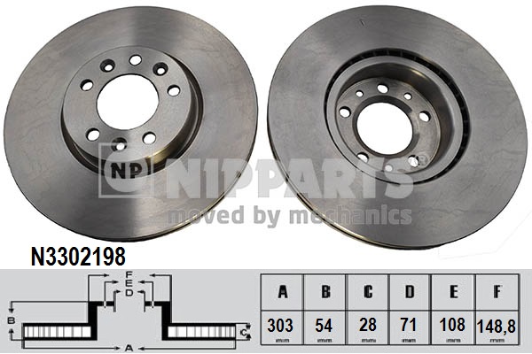 Disc frana N3302198 NIPPARTS