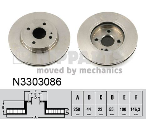 Disc frana N3303086 NIPPARTS