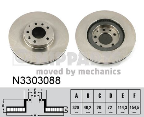 Disc frana N3303088 NIPPARTS