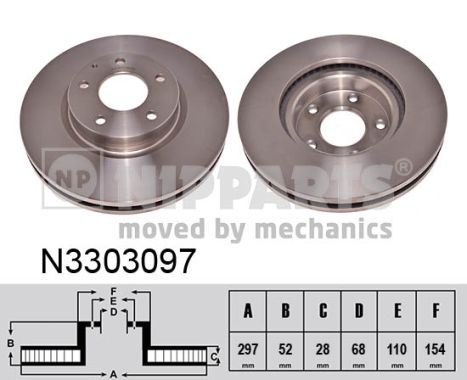 Disc frana N3303097 NIPPARTS