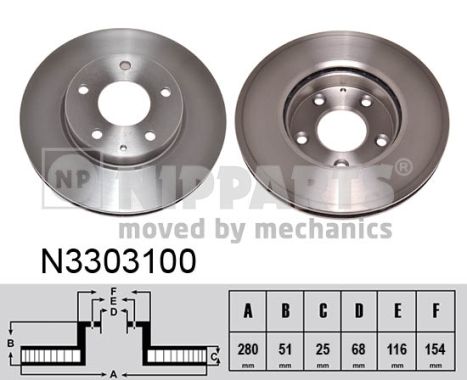 Disc frana N3303100 NIPPARTS