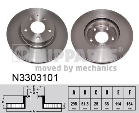 Disc frana N3303101 NIPPARTS