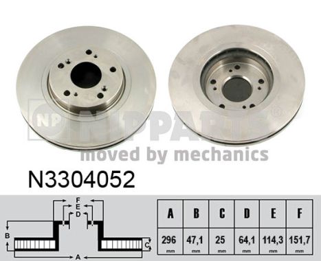 Disc frana N3304052 NIPPARTS