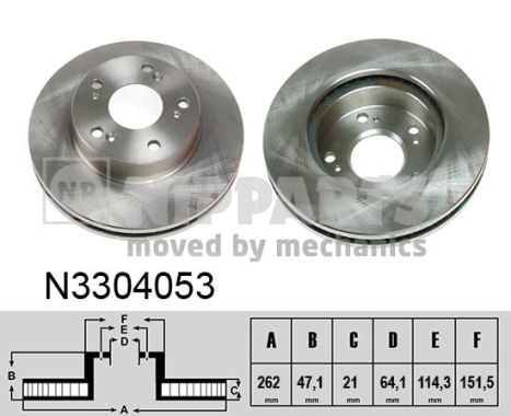 Disc frana N3304053 NIPPARTS