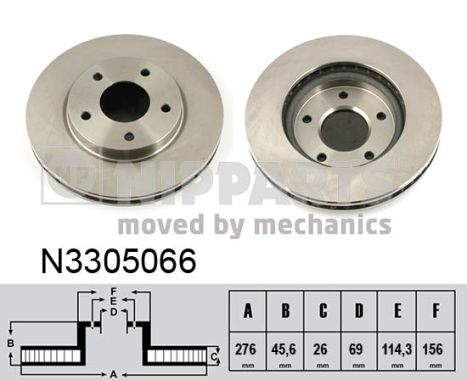 Disc frana N3305066 NIPPARTS