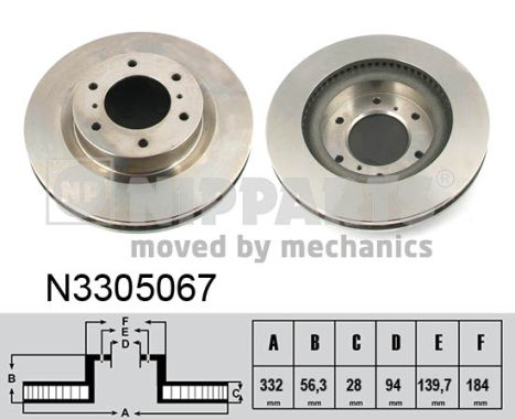 Disc frana N3305067 NIPPARTS