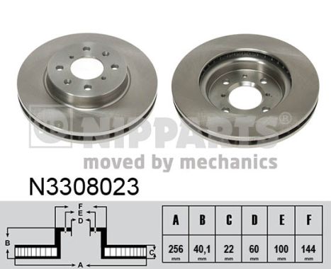 Disc frana N3308023 NIPPARTS