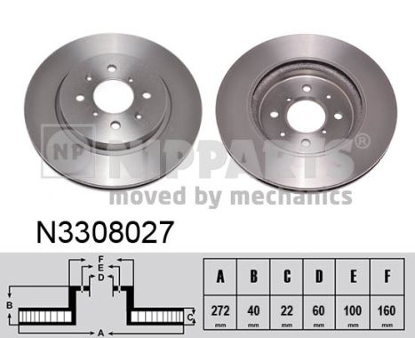 Disc frana N3308027 NIPPARTS