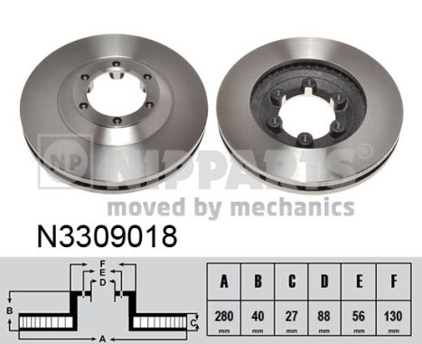 Disc frana N3309018 NIPPARTS