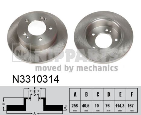 Disc frana N3310314 NIPPARTS