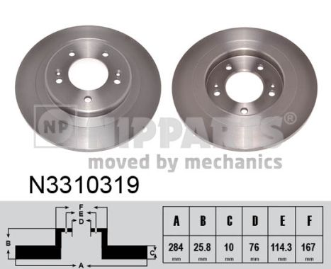 Disc frana N3310319 NIPPARTS