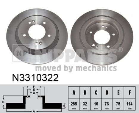 Disc frana N3310322 NIPPARTS