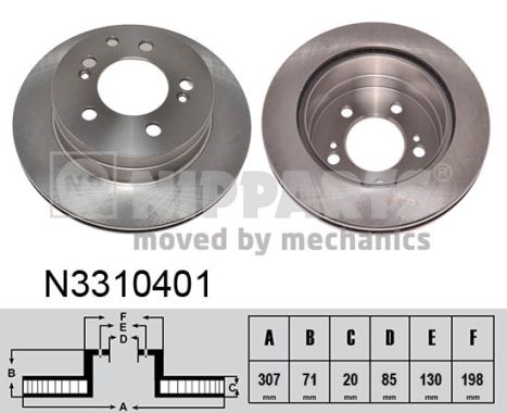 Disc frana N3310401 NIPPARTS