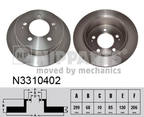 Disc frana N3310402 NIPPARTS