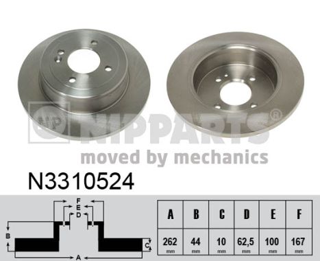 Disc frana N3310524 NIPPARTS