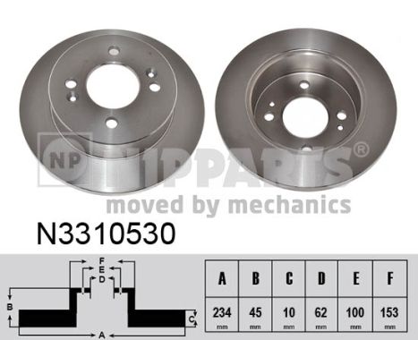 Disc frana N3310530 NIPPARTS