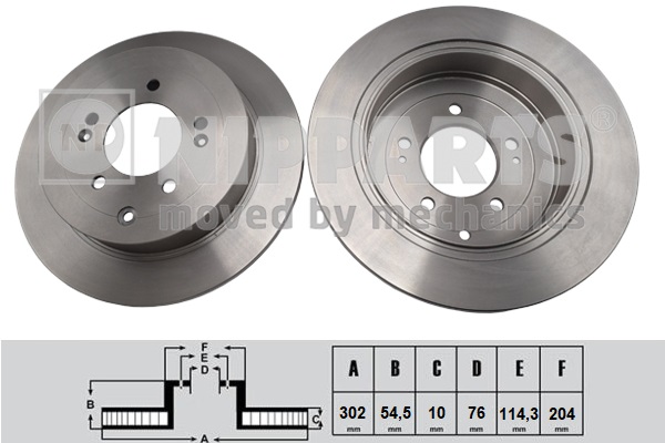 Disc frana N3310533 NIPPARTS