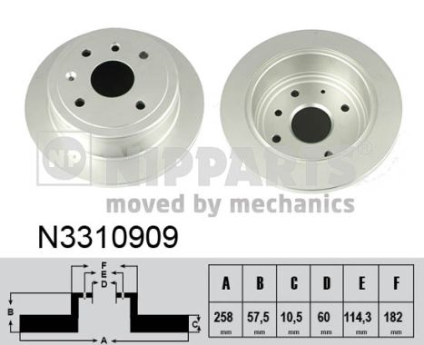 Disc frana N3310909 NIPPARTS