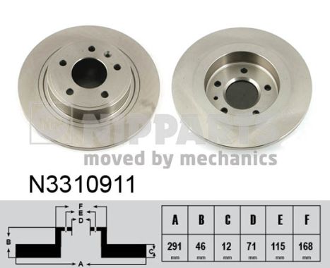 Disc frana N3310911 NIPPARTS