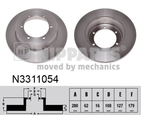 Disc frana N3311054 NIPPARTS