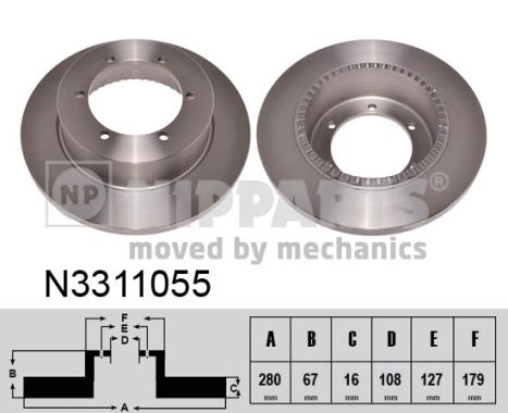 Disc frana N3311055 NIPPARTS