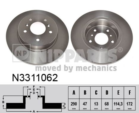 Disc frana N3311062 NIPPARTS