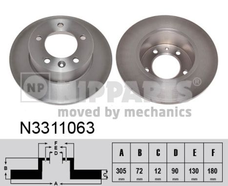 Disc frana N3311063 NIPPARTS