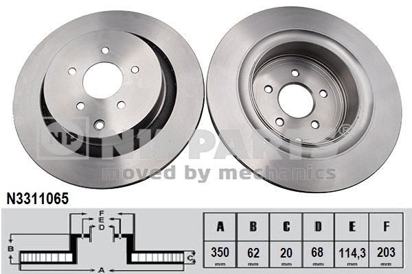 Disc frana N3311065 NIPPARTS