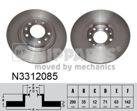 Disc frana N3312085 NIPPARTS