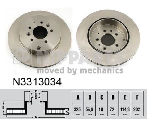 Disc frana N3313034 NIPPARTS