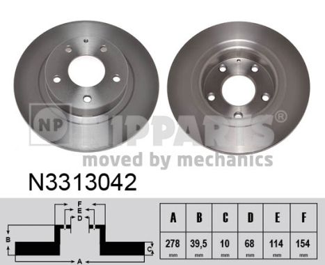 Disc frana N3313042 NIPPARTS