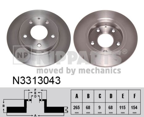 Disc frana N3313043 NIPPARTS