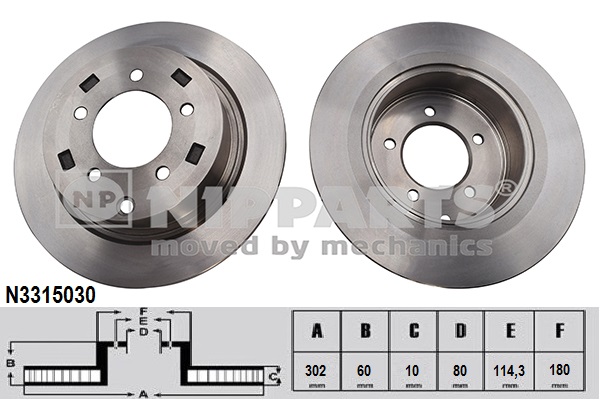 Disc frana N3315030 NIPPARTS