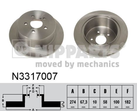 Disc frana N3317007 NIPPARTS