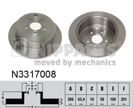 Disc frana N3317008 NIPPARTS