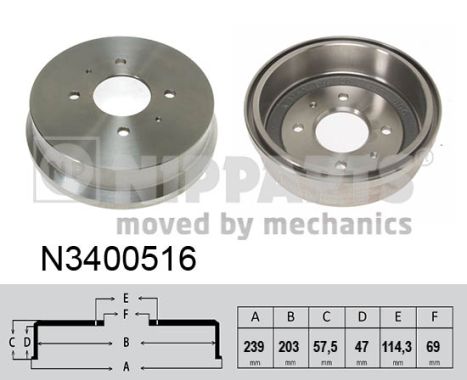 Tambur frana N3400516 NIPPARTS